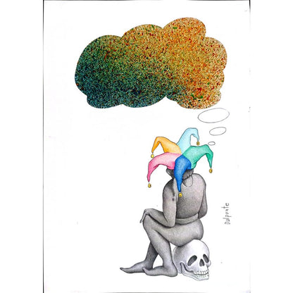 Paolo Dalponte 29x21cm Orijinal Karikatür BOD01565