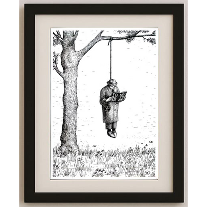 Yuri Ochakovski 29x21cm Orijinal Karikatür BOD01568