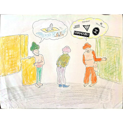 Zola Zli 43x30cm Orijinal Karikatür BOD01581