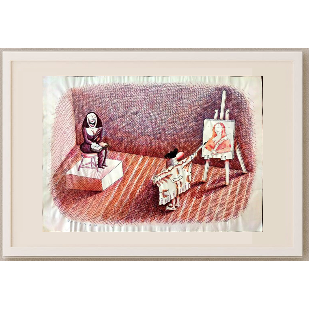 Rooshan Gataullin 43x30cm Orijinal Karikatür BOD01582