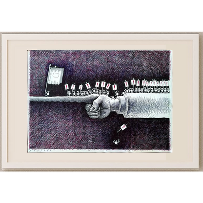 Rooshan Gataullin 43x30cm Orijinal Karikatür BOD01584