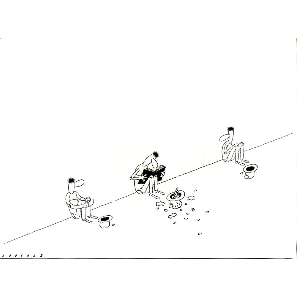 Rooshan Gataullin 43x30cm Orijinal Karikatür BOD01585
