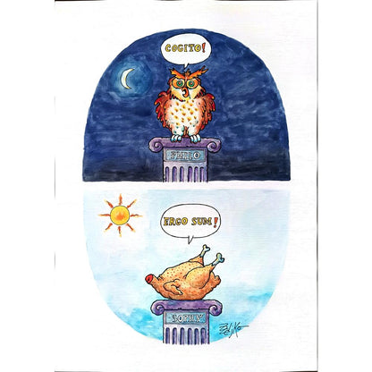 Zoran Zeljko 43x30cm Orijinal Karikatür BOD01588