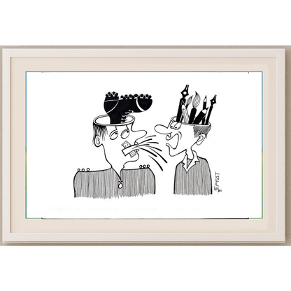 Mohammed Effat 35x25cm Orijinal Karikatür BOD01591