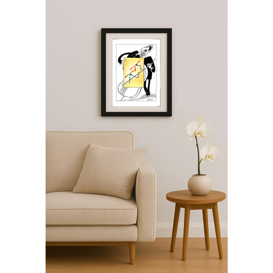 Mohammed Effat 35x25cm Orijinal Karikatür BOD01592