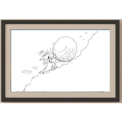 Obovic Nedeliko 29x21cm Orijinal Karikatür BOD01595