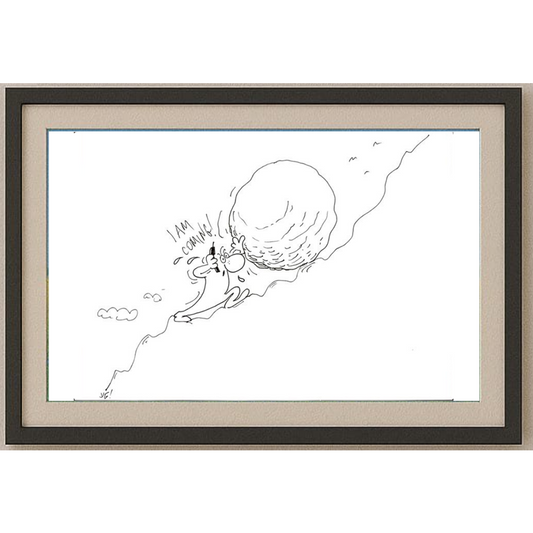 Obovic Nedeliko 29x21cm Orijinal Karikatür BOD01595