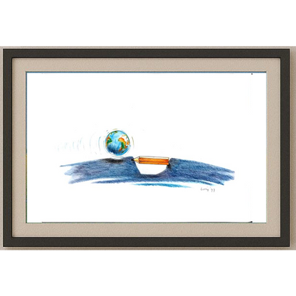 François Veldeman 29x21cm Orijinal Karikatür BOD01596