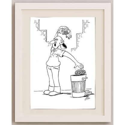 Kresimir Filipan 29x21cm Orijinal Karikatür BOD01600