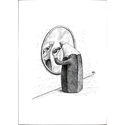 Yuri Ochakovski 29x21cm Orijinal Karikatür BOD01602