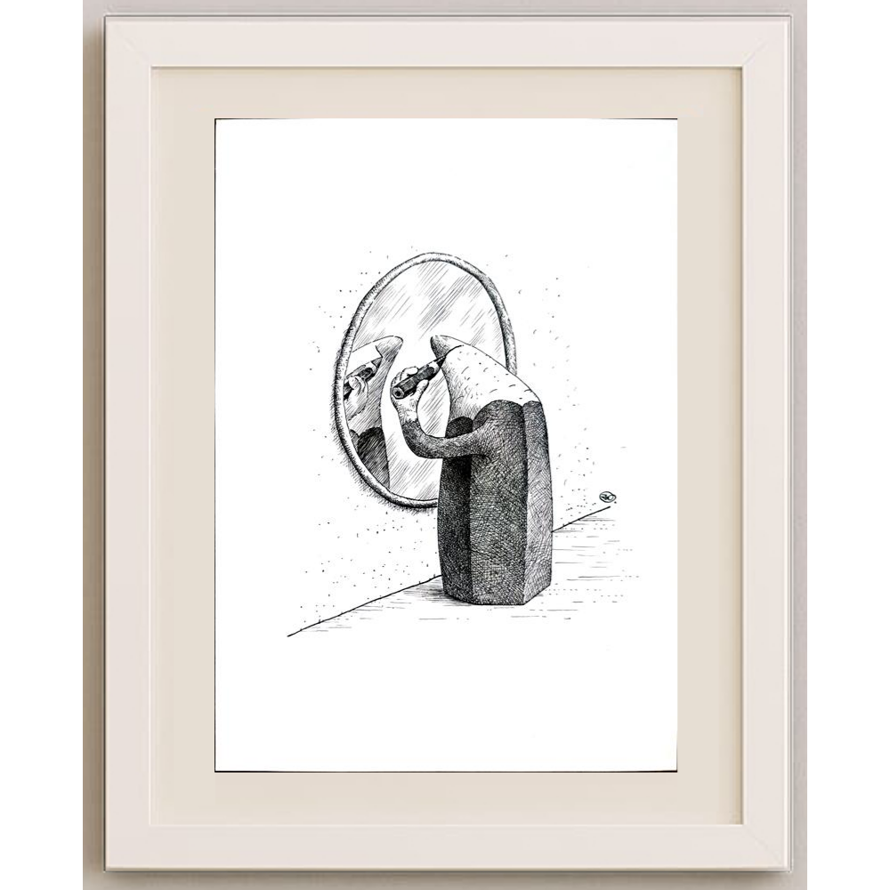 Yuri Ochakovski 29x21cm Orijinal Karikatür BOD01602