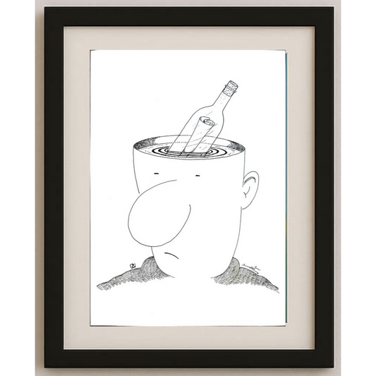 Pezhman Alipoor 29x21cm Orijinal Karikatür BOD01603