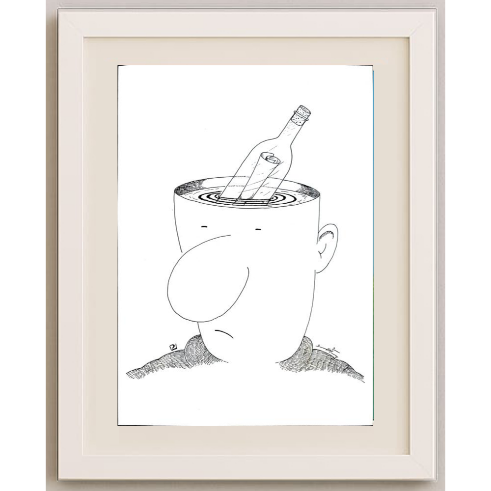 Pezhman Alipoor 29x21cm Orijinal Karikatür BOD01603