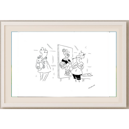 Radek Machata 29x21cm Orijinal Karikatür BOD01610