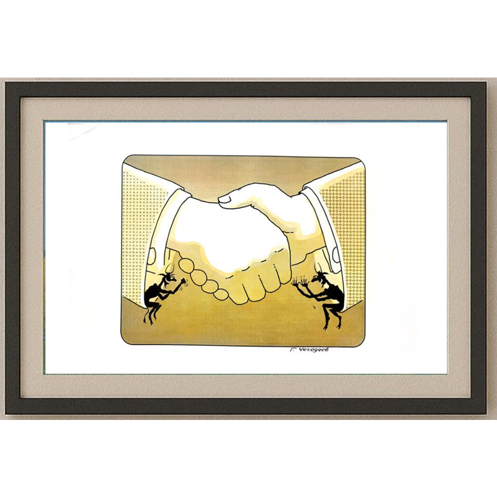 Gennady Chegodayev 29x21cm Orijinal Karikatür BOD01613