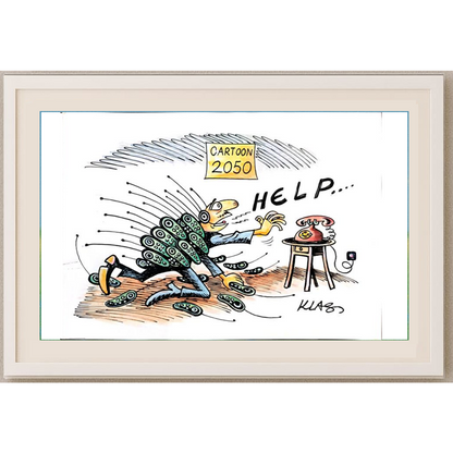 Alexsandar Klas 29x21cm Orijinal Karikatür BOD01620