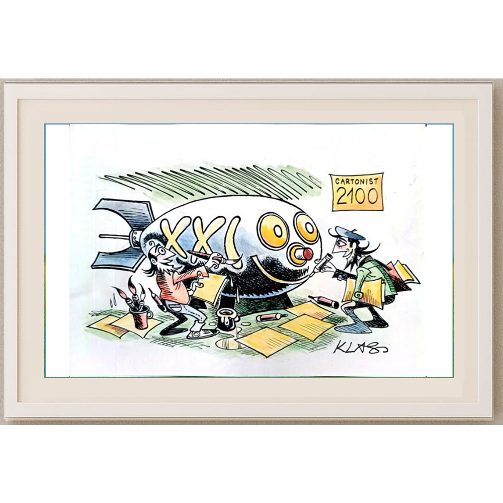 Alexsandar Klas 29x21cm Orijinal Karikatür BOD01621