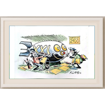 Alexsandar Klas 29x21cm Orijinal Karikatür BOD01621