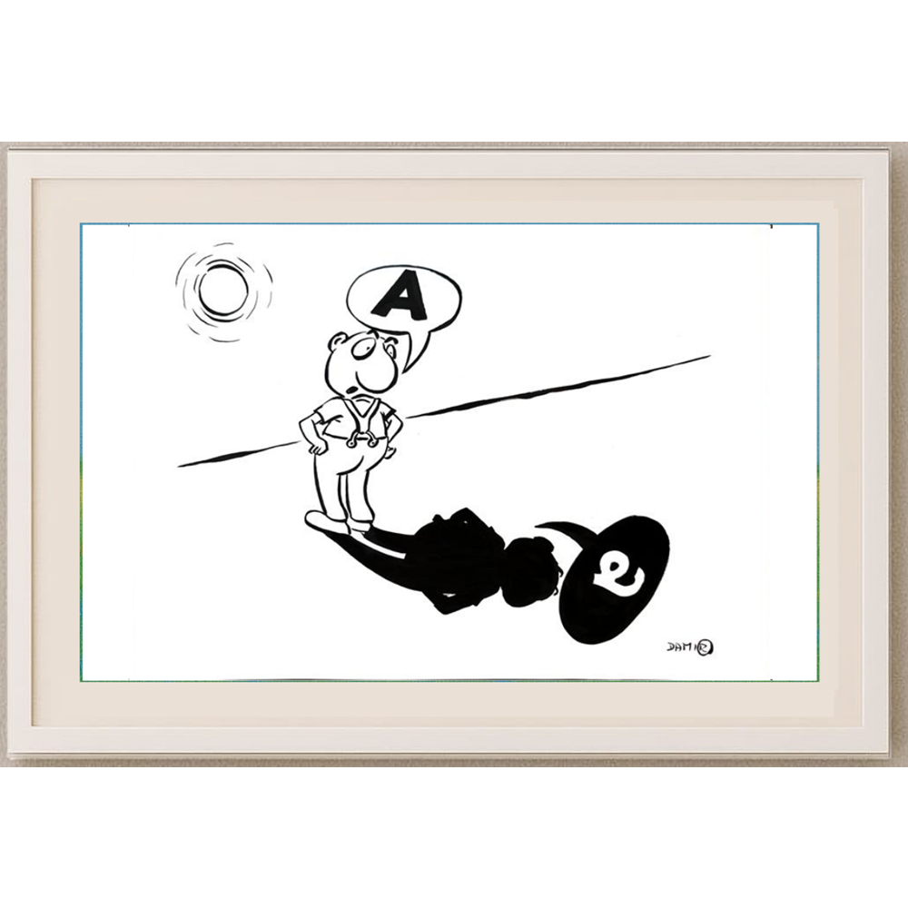 Damir Novak 29x21cm Orijinal Karikatür BOD01626