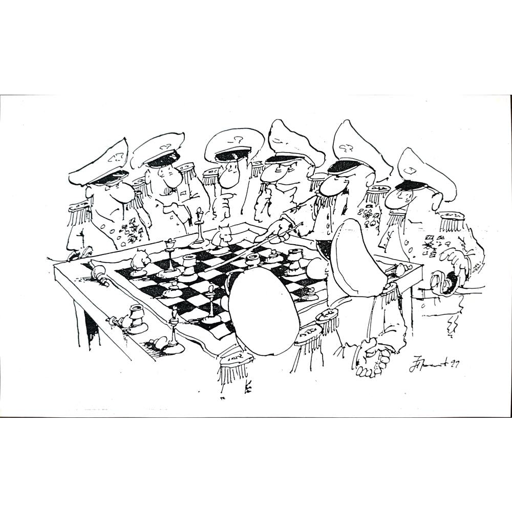 Jokah Prokopljevic 29x21cm Orijinal Karikatür BOD01627