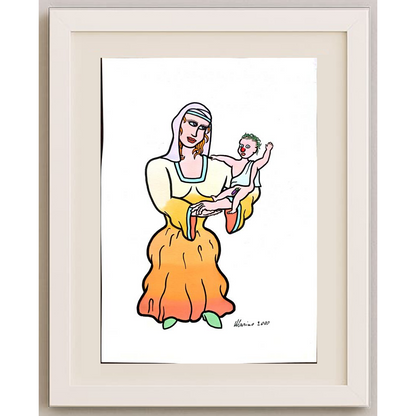 Marino Torizza 29x21cm Orijinal Karikatür BOD01633