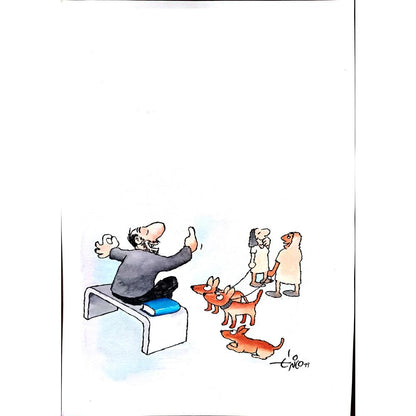 Erico Junqueira Ayres 29x21cm Orijinal Karikatür BOD01634