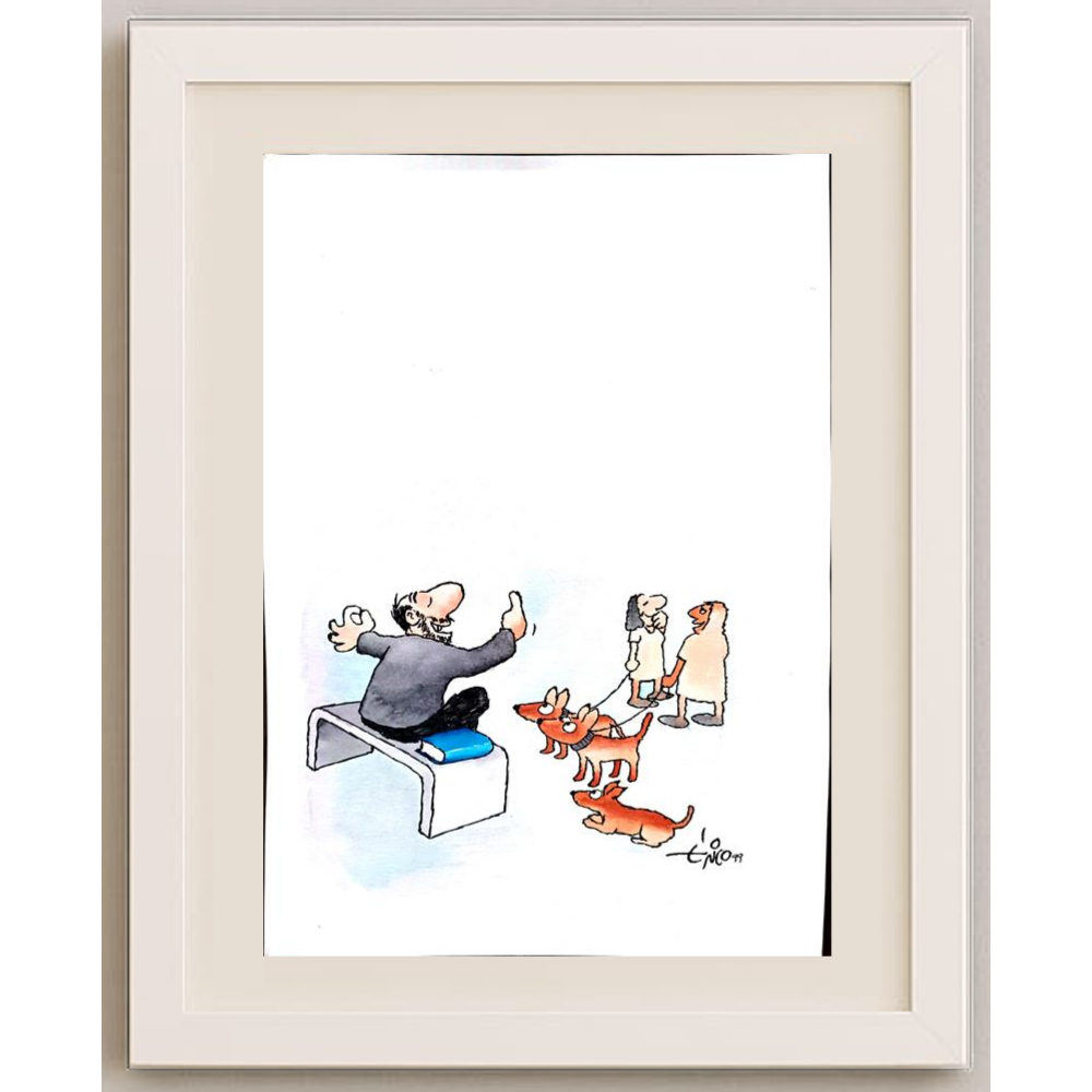 Erico Junqueira Ayres 29x21cm Orijinal Karikatür BOD01634