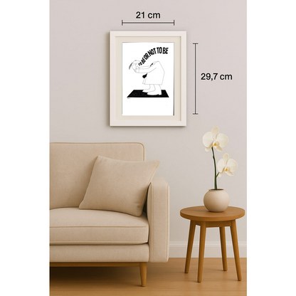 Rueti Schmückle 29x21cm Orijinal Karikatür BOD01637