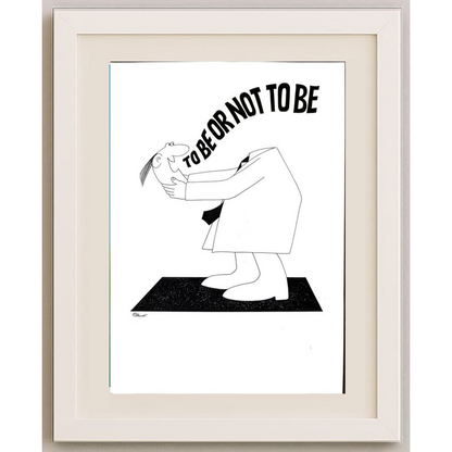 Rueti Schmückle 29x21cm Orijinal Karikatür BOD01637