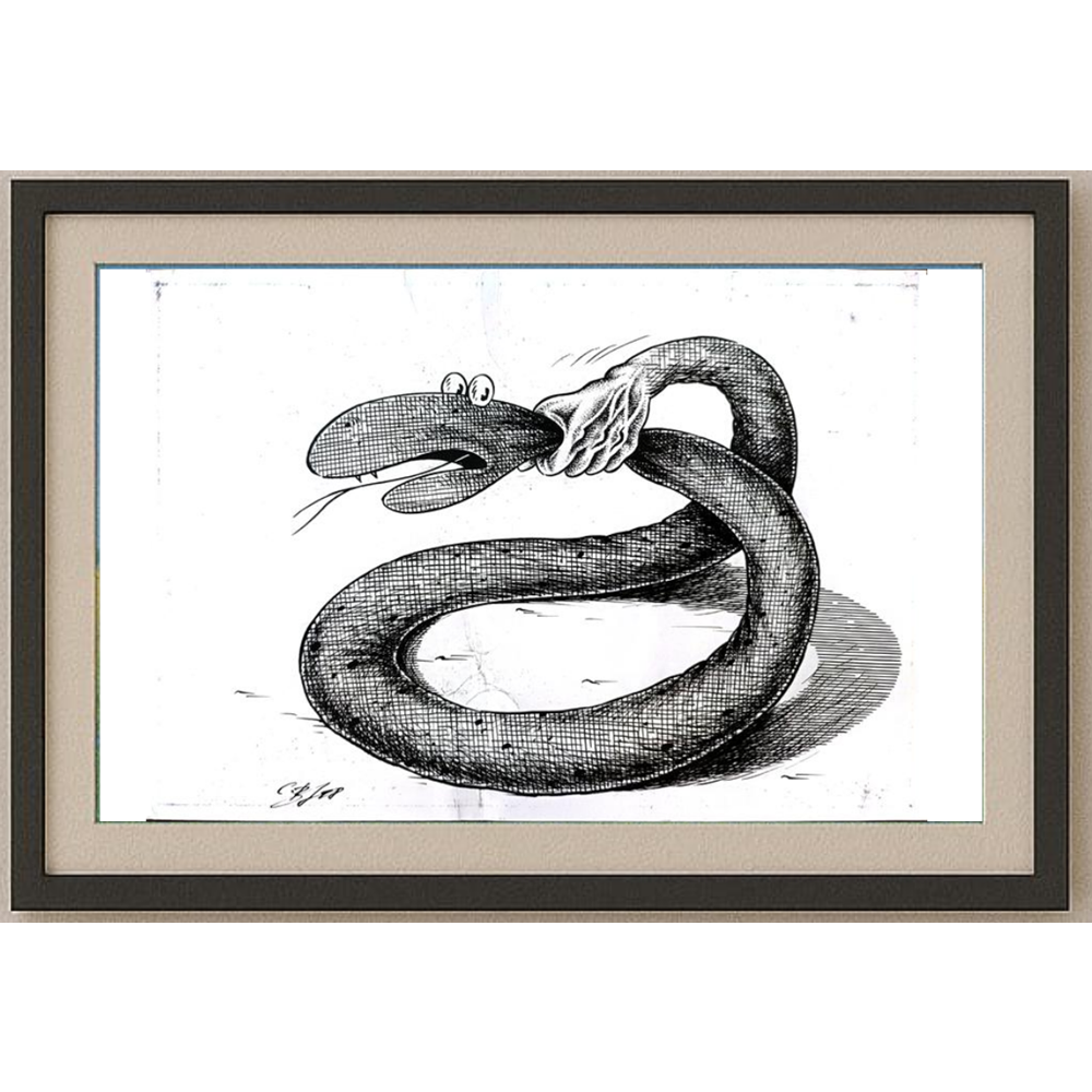 Semerenko Vladimir 29x21cm Orijinal Karikatür BOD01643