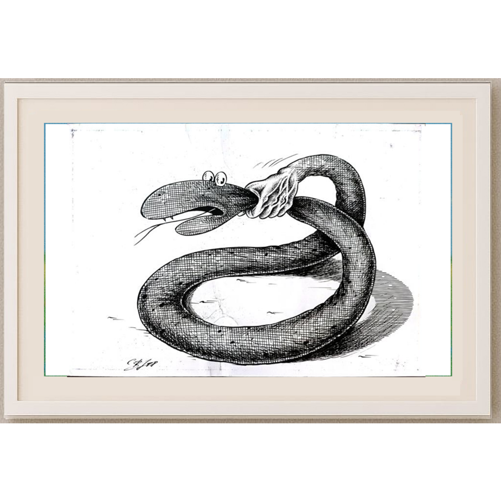 Semerenko Vladimir 29x21cm Orijinal Karikatür BOD01643
