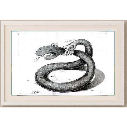 Semerenko Vladimir 29x21cm Orijinal Karikatür BOD01643