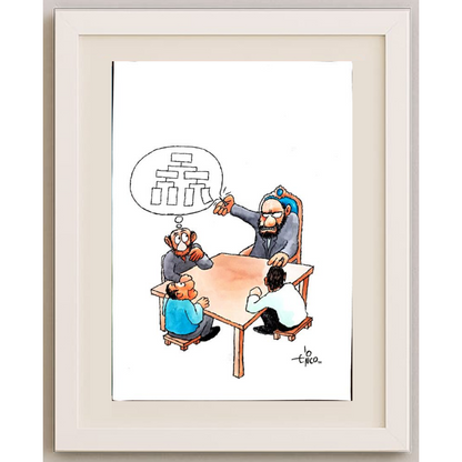 Erico Junqueira Ayres 29x21cm Orijinal Karikatür BOD01652