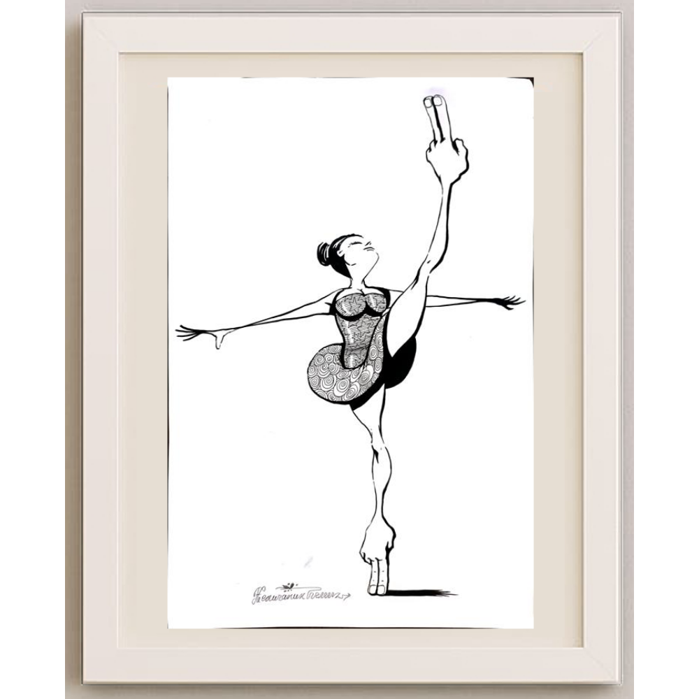Goran Celicanin 29x21cm Orijinal Karikatür BOD01653