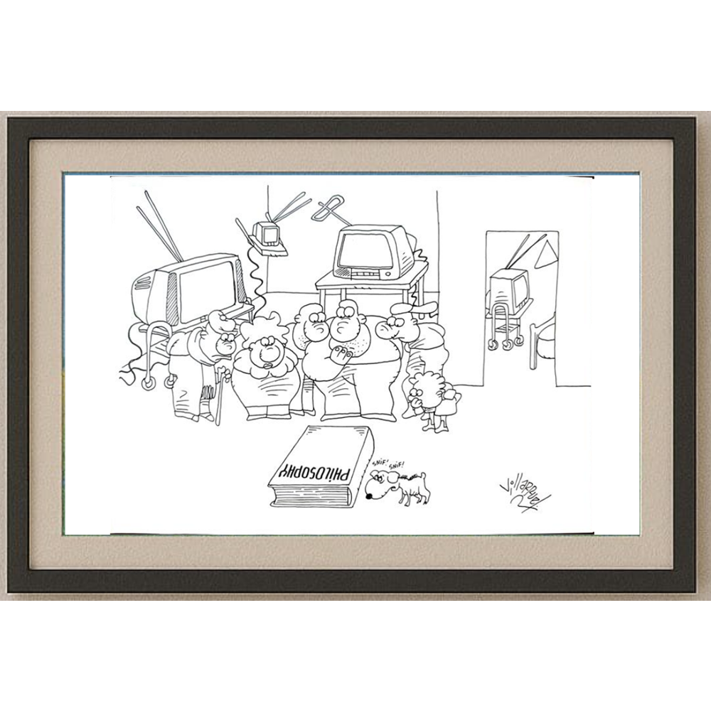 Juan Francisco Villarruel 29x21cm Orijinal Karikatür BOD01655
