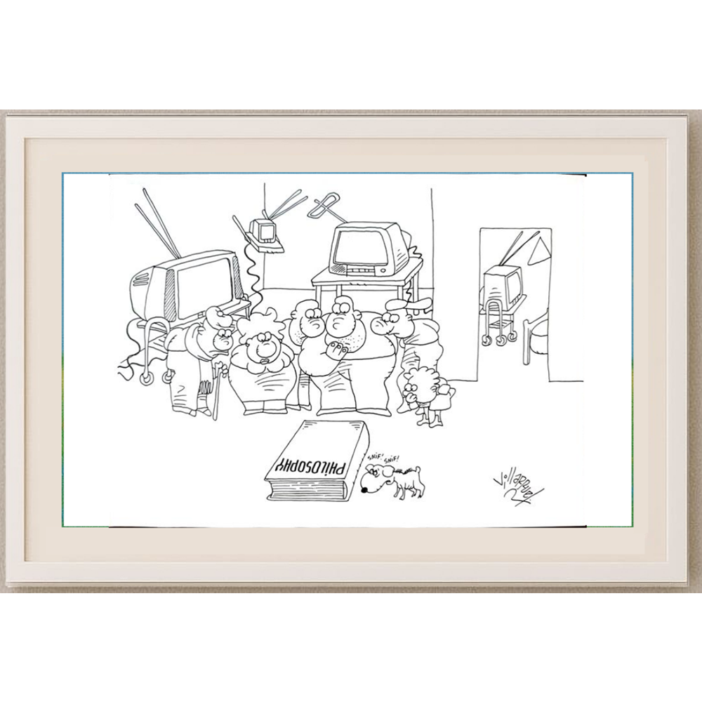 Juan Francisco Villarruel 29x21cm Orijinal Karikatür BOD01655
