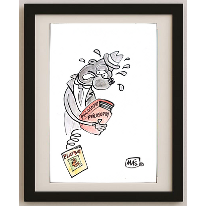 Sergio Mas 24x18cm Orijinal Karikatür BOD01658