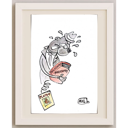 Sergio Mas 24x18cm Orijinal Karikatür BOD01658