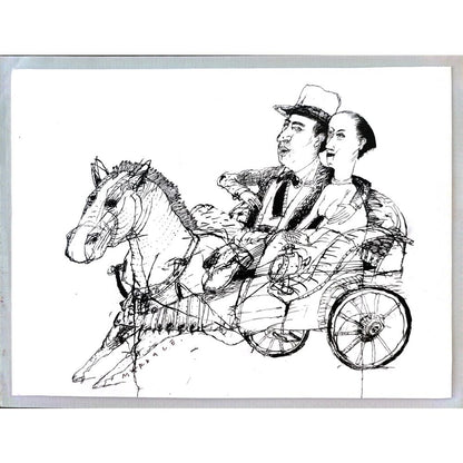 Unknown 20x15cm Orijinal Karikatür BOD01659