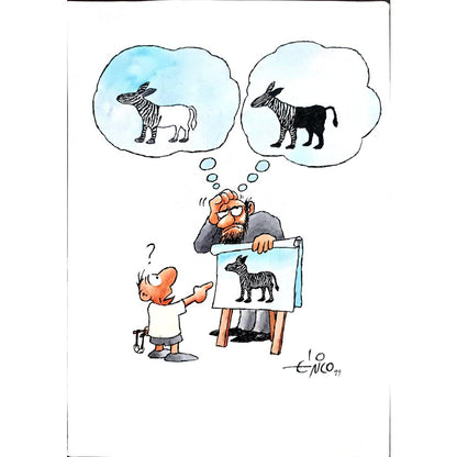 Erico Junqueira Ayres 29x21cm Orijinal Karikatür BOD01665