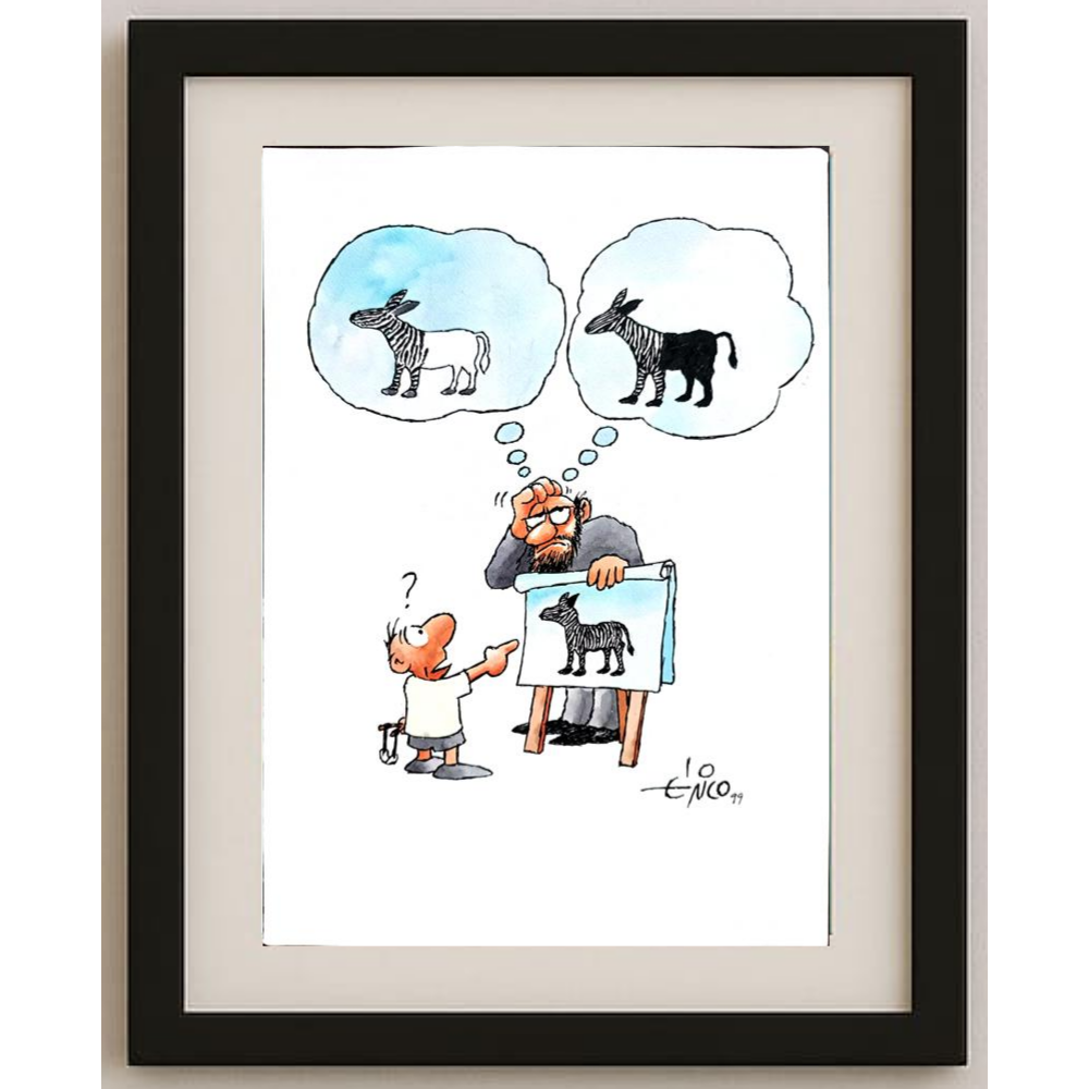 Erico Junqueira Ayres 29x21cm Orijinal Karikatür BOD01665