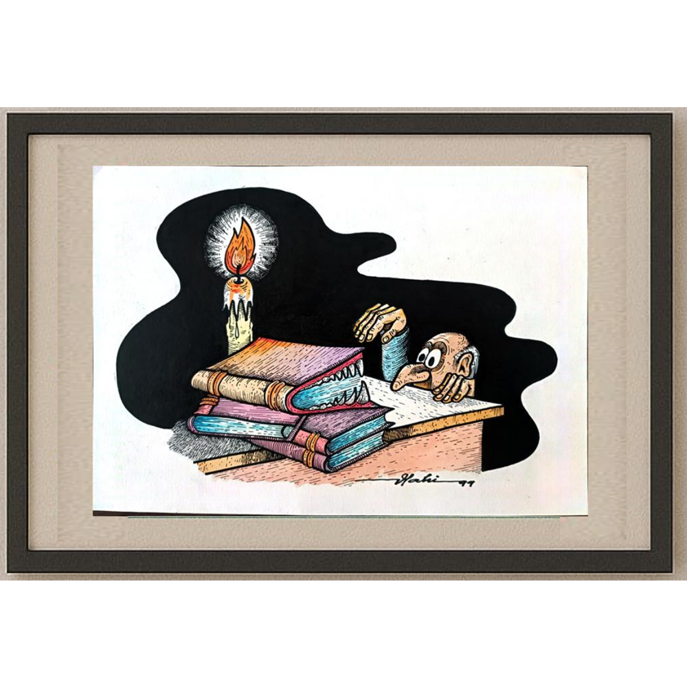 Vladimir Crivio 29x21cm Orijinal Karikatür BOD01668