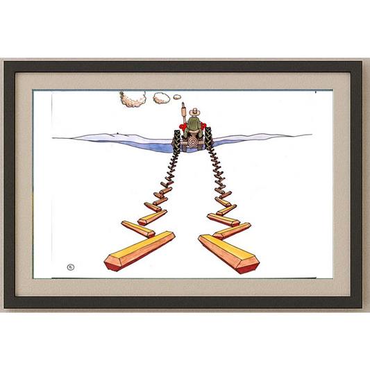 Spures Zivilisation 29x21cm Orijinal Karikatür BOD01669
