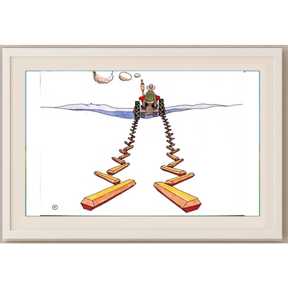 Spures Zivilisation 29x21cm Orijinal Karikatür BOD01669