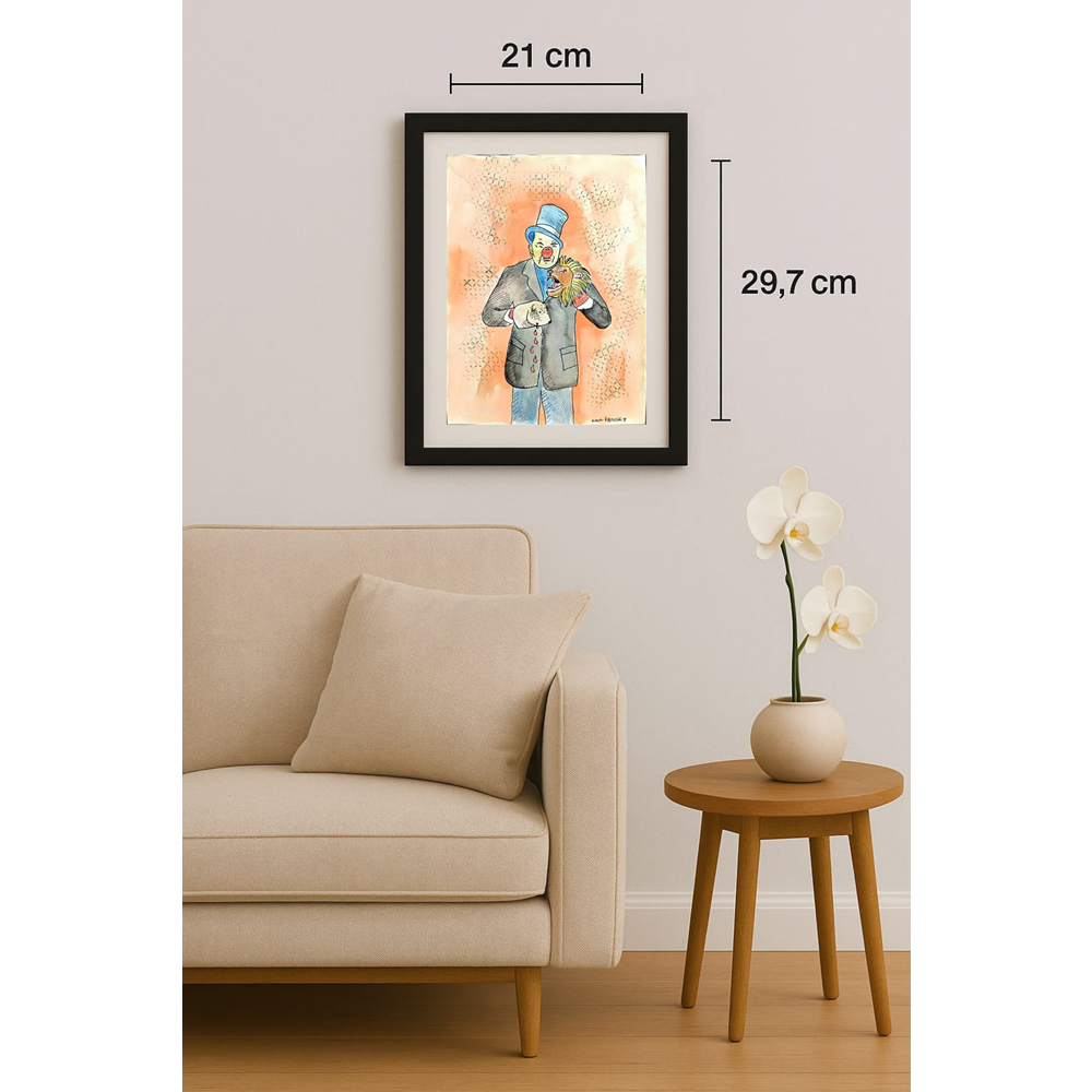 Zlatko Kestevski 29x21cm Orijinal Karikatür BOD01670