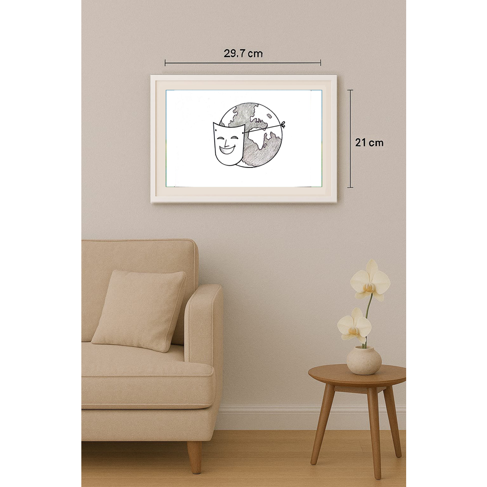 Aleksandar Daskalovic 29x21cm Orijinal Karikatür BOD01671