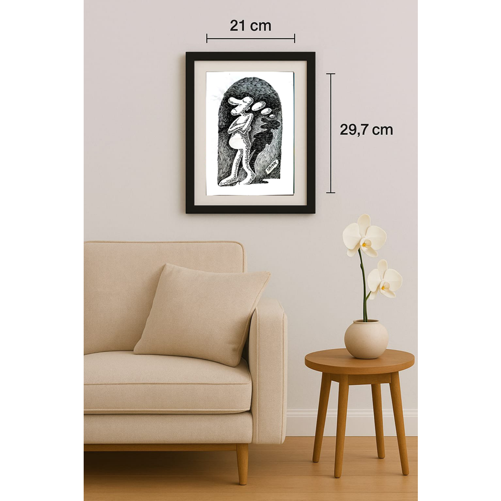 Cornel Marim Chiorean 29x21cm Orijinal Karikatür BOD01677