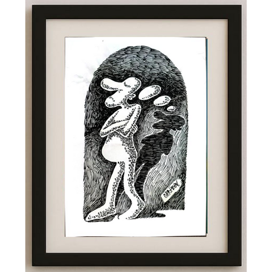 Cornel Marim Chiorean 29x21cm Orijinal Karikatür BOD01677