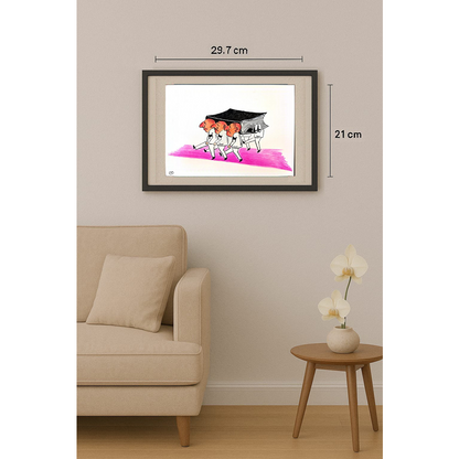 Petr Musalek 29x21cm Orijinal Karikatür BOD01680