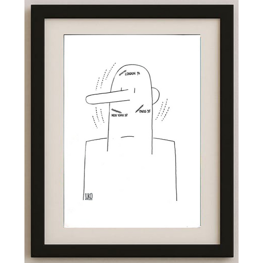 Peter Luko 29x21cm Orijinal Karikatür BOD01681